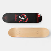 Japanese Samurai skateboard with name スケートボード (横)