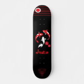 Japanese Samurai skateboard with name スケートボード (正面)