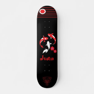 Japanese  Samurai skateboard with name スケートボード
