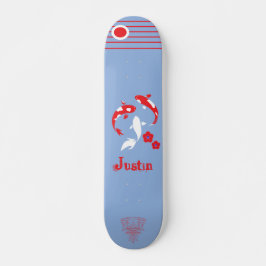 Japanese Samurai skateboard with name スケートボード