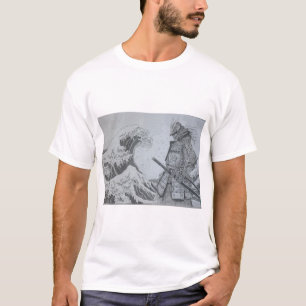 Japanese Samurai&ukiyoe Men's T-shirt Tシャツ