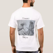 Japanese Samurai&Ukiyoe Men's Tee Tシャツ (裏面)