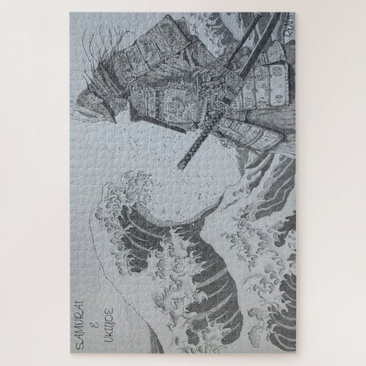 Japanese samurai&ukiyoe puzzle パズル ジグソーパズル (縦)