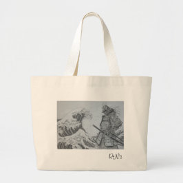 Japanese　Samurai&Ukiyoe tote bag ラージトートバッグ