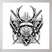 Japanese Samurai Warrior ポスター (正面)