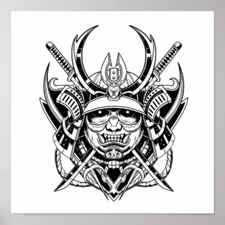 Japanese Samurai Warrior  ポスター