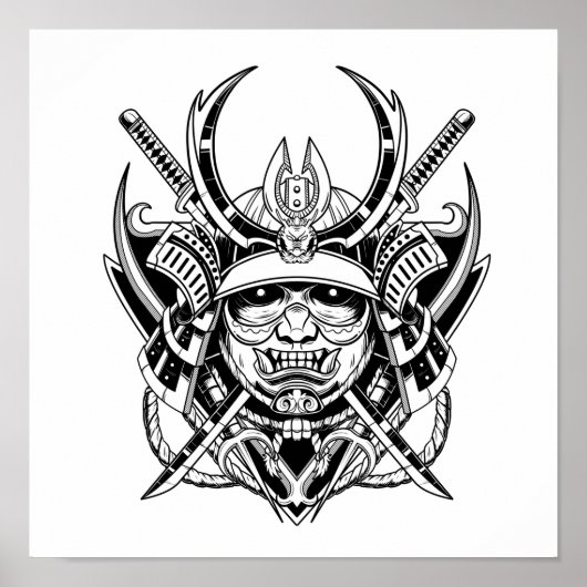 Japanese Samurai Warrior  ポスター (正面)