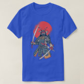 Japanese Samurai Warrior Illustration  Sunset  (2) Tシャツ (デザイン正面)