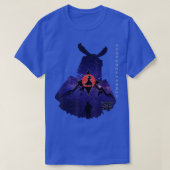Japanese Samurai warrior moonlight  (2) Tシャツ (デザイン正面)