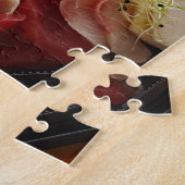 Japanese Sashimi Lunch Meal with Rice and Soup ジグソーパズル (側面)