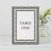 Japanese Seigha Stylized Waves Large Table Numberの 招待状 (スタンド正面)