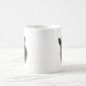 Japanese Serow Black & White Fine Art Mug コーヒーマグカップ (中央)