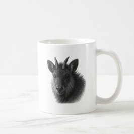 Japanese Serow Black & White Fine Art Mug コーヒーマグカップ