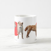 “Japanese Shiba Inu” コーヒーマグカップ (中央)
