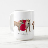 “Japanese Shiba Inu” コーヒーマグカップ (正面左)