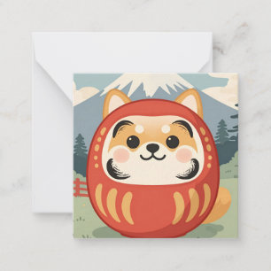 Japanese Shiba Inu Lucky Dog Notecard ノートカード