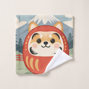 Japanese Shiba Inu Lucky Dog Washcloth ウォッシュタオル