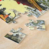 Japanese shrine scenery Japan travel ジグソーパズル (側面)