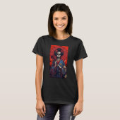 Japanese Skeleton Geisha  Skull Geisha  Graphic Tシャツ (正面フル)