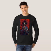 Japanese Skeleton Geisha  Skull Geisha  Graphic Tシャツ (正面フル)