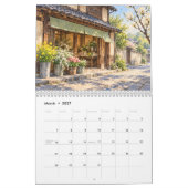 Japanese Storefronts Through the Seasons カレンダー (3月 2027)