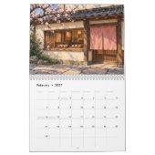Japanese Storefronts Through the Seasons カレンダー (2月 2027)