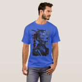 Japanese Streetwear Cyberpunk Y2Kechwear Retro Man Tシャツ (正面フル)