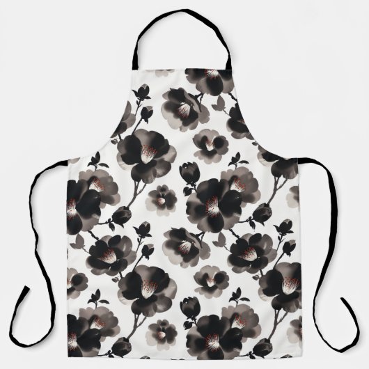 Japanese-style camellias エプロン (正面)