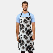 Japanese-style camellias エプロン (着用した状態)