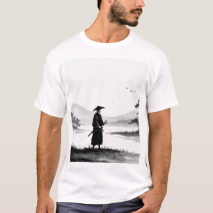 Japanese-style ink painting T-shirt Tシャツ