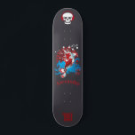 Japanese style skateboard with anagram 風 custom スケートボード<br><div class="desc">A customisable skate deck in Japanese style with the anagram 風 for “Wind”. you can also personalize it with your name</div>