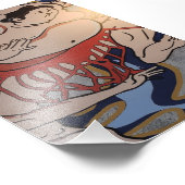 Japanese Sumo Wrestler Art フォトプリント (角)