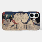 Japanese Sumo Wrestling, Kuniyoshi Case-Mate iPhoneケース (裏面 (横))