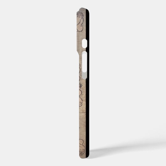 Japanese Sumo Wrestling, Kuniyoshi Case-Mate iPhoneケース (裏面 / 左)