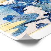 Japanese Sunrise Landscape, Kuniyoshi, Ukiyo-e ポスター (角)