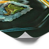 Japanese sushi ポスター (角)