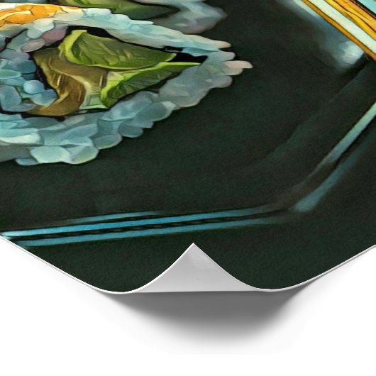 Japanese sushi ポスター (角)