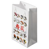 Japanese SUSHI illustration design スモールペーパーバッグ (正面アングル)