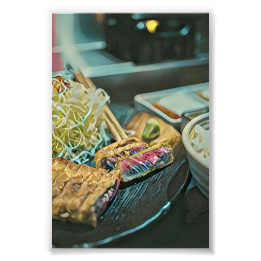 Japanese sushi lover gift フォトプリント            (正面)