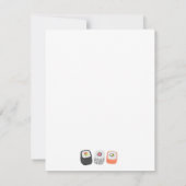 Japanese Sushi Personalized ノートカード (裏面)