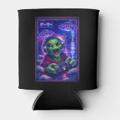 Japanese Synthwave Sci Fi UFO Alien Cool Gamer 缶クーラー (正面)