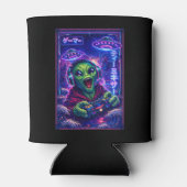 Japanese Synthwave Sci Fi UFO Alien Cool Gamer 缶クーラー (裏面)