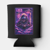 Japanese Synthwave Sci Fi UFO Scuba Cool Gamer 缶クーラー (裏面)