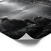 Japanese Tenkara Fishing Art Print ポスター (角)