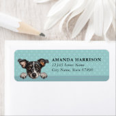 Japanese Terrier Dog Return Address Labels ラベル (インサイチュ)