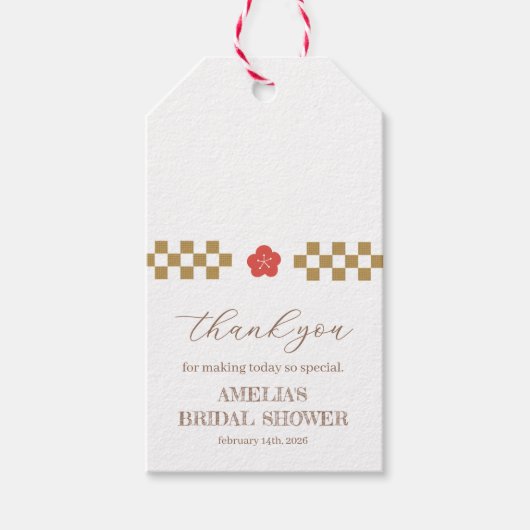 Japanese Touch Bridal ギフトタグ (正面)