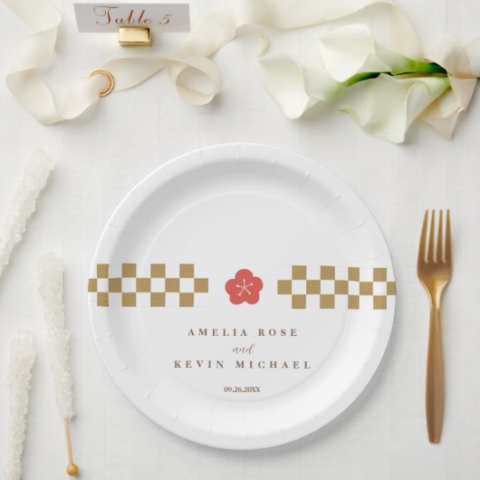 Japanese Touch Bridal ペーパープレート (ウェディング)