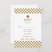 Japanese Touch Bridal 出欠カード (正面/裏面)