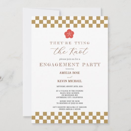 Japanese Touch Bridal 招待状 (正面)