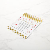 Japanese Touch Bridal 箔シーズンポストカード (回転した状態)